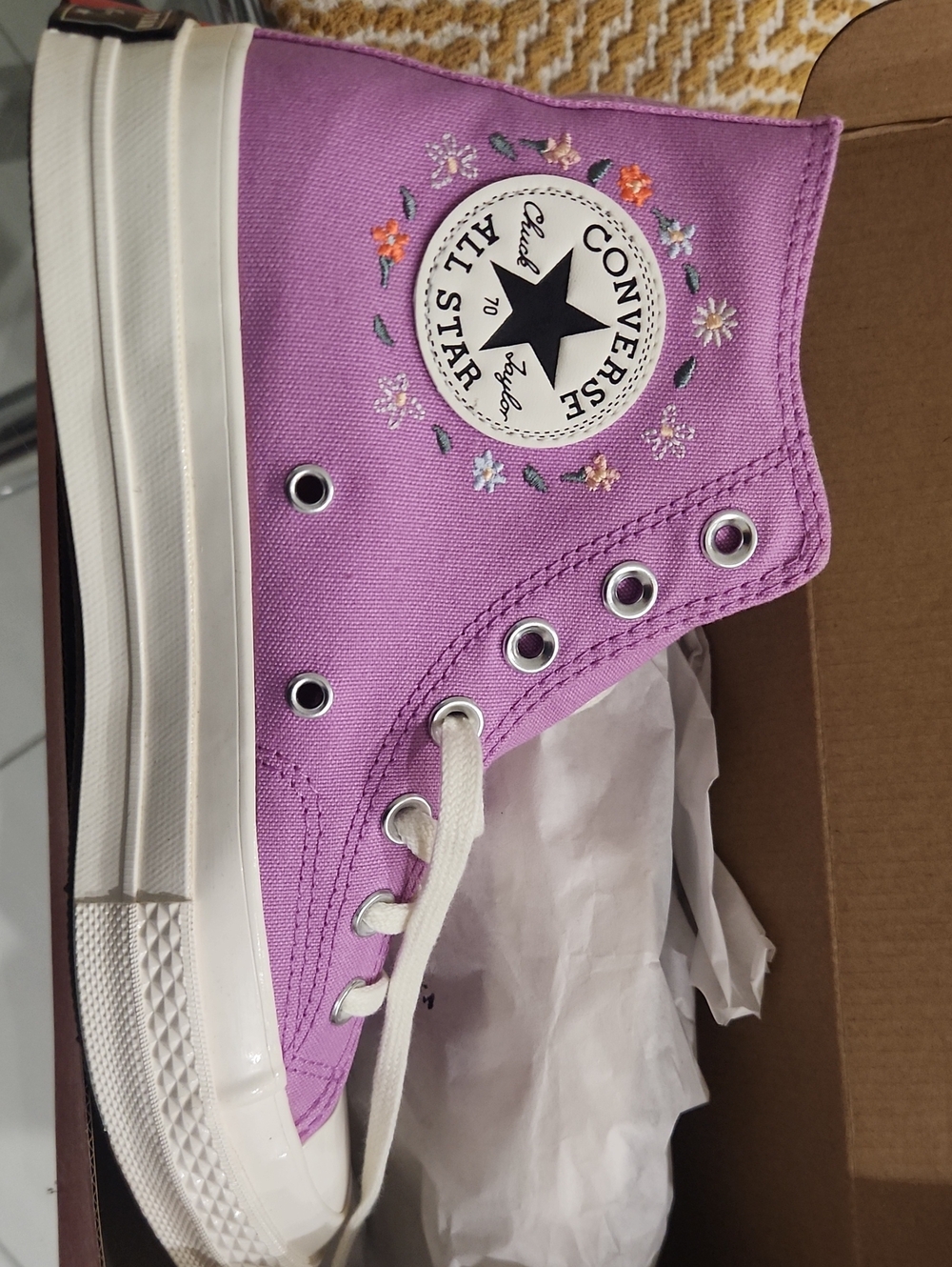 Converse Kids Purple High Top Sneakers